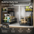 C-Shaped Under Sink Organizer with 2-Tier Sliding Drawers🚰