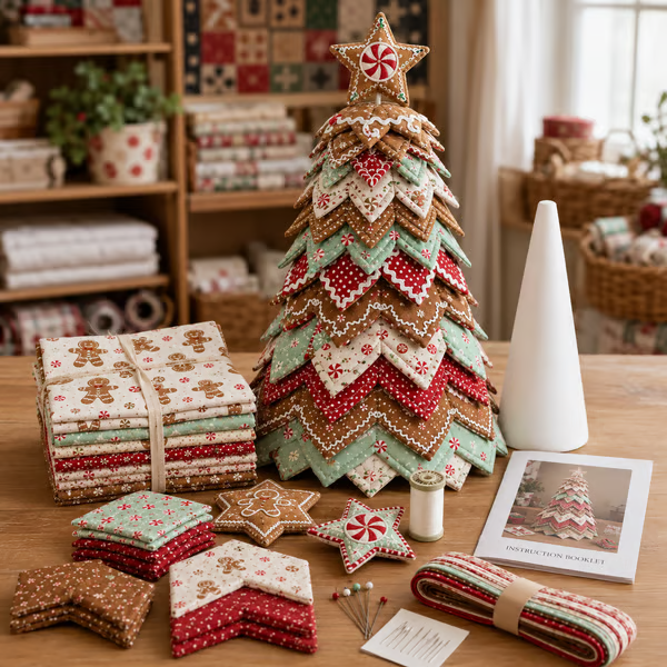 DIY Quilted Santa Christmas Tree Kit