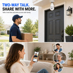 2K 360° Wire-Free Light Bulb Security Camera