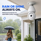 2K 360° Wire-Free Light Bulb Security Camera