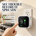 6-in-1 Plug-In Gas, CO & Smoke Safety Monitor