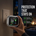 6-in-1 Plug-In Gas, CO & Smoke Safety Monitor