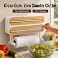 3-in-1 Magnetic Kitchen Wrap Station with Clean-Cut Sliders