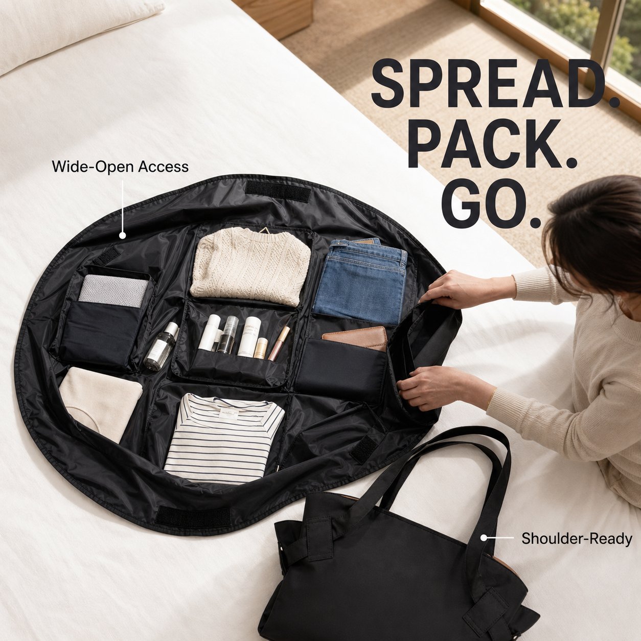 Convertible Travel & Camping Storage Tote