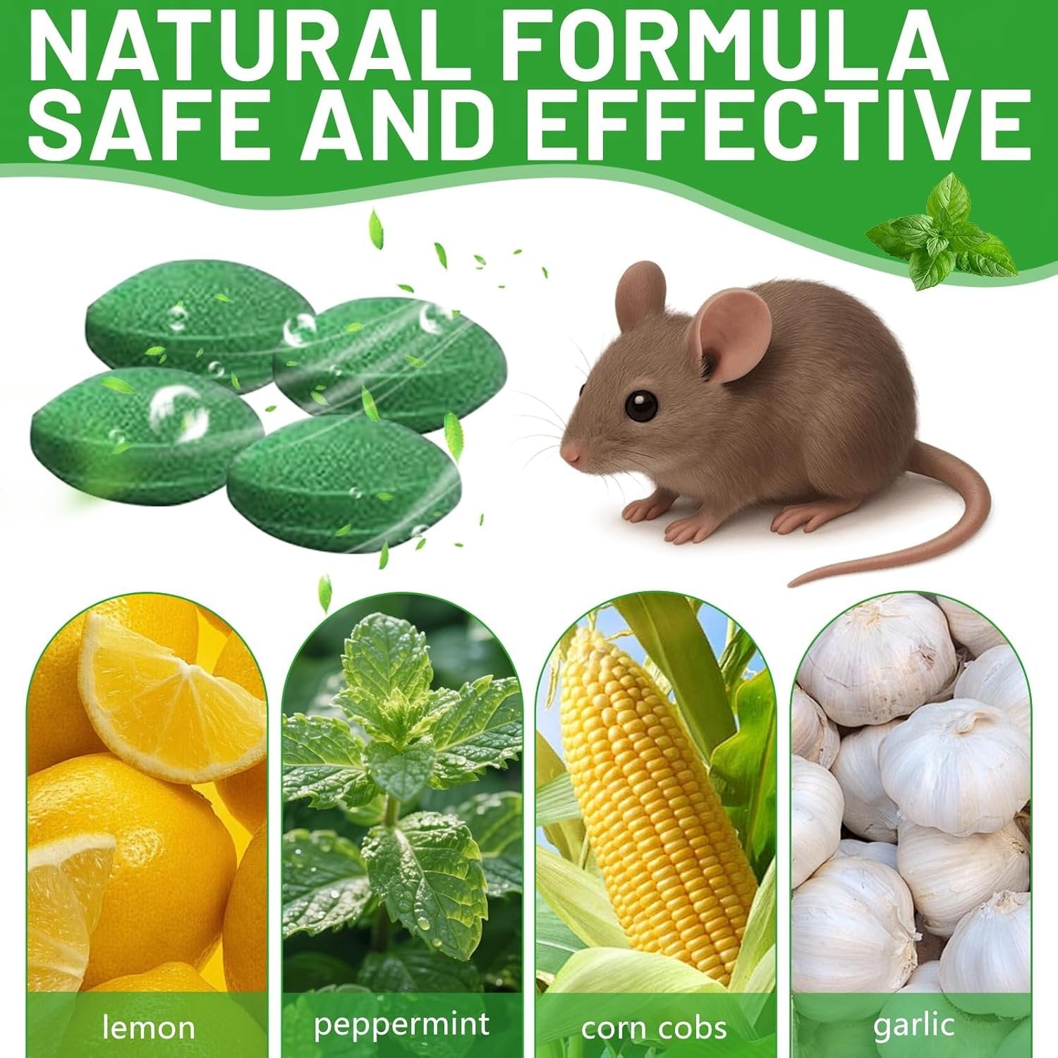 Peppermint Pest Repellent Balls with Mesh Pouches