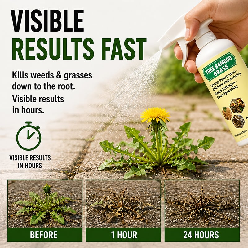 Fast-Acting Natural Weed & Grass Killer Spray🔥