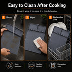 16x11.5" Silicone Mat – Heat Resistant, Dishwasher Safe, Non-Slip for Grill & Counter