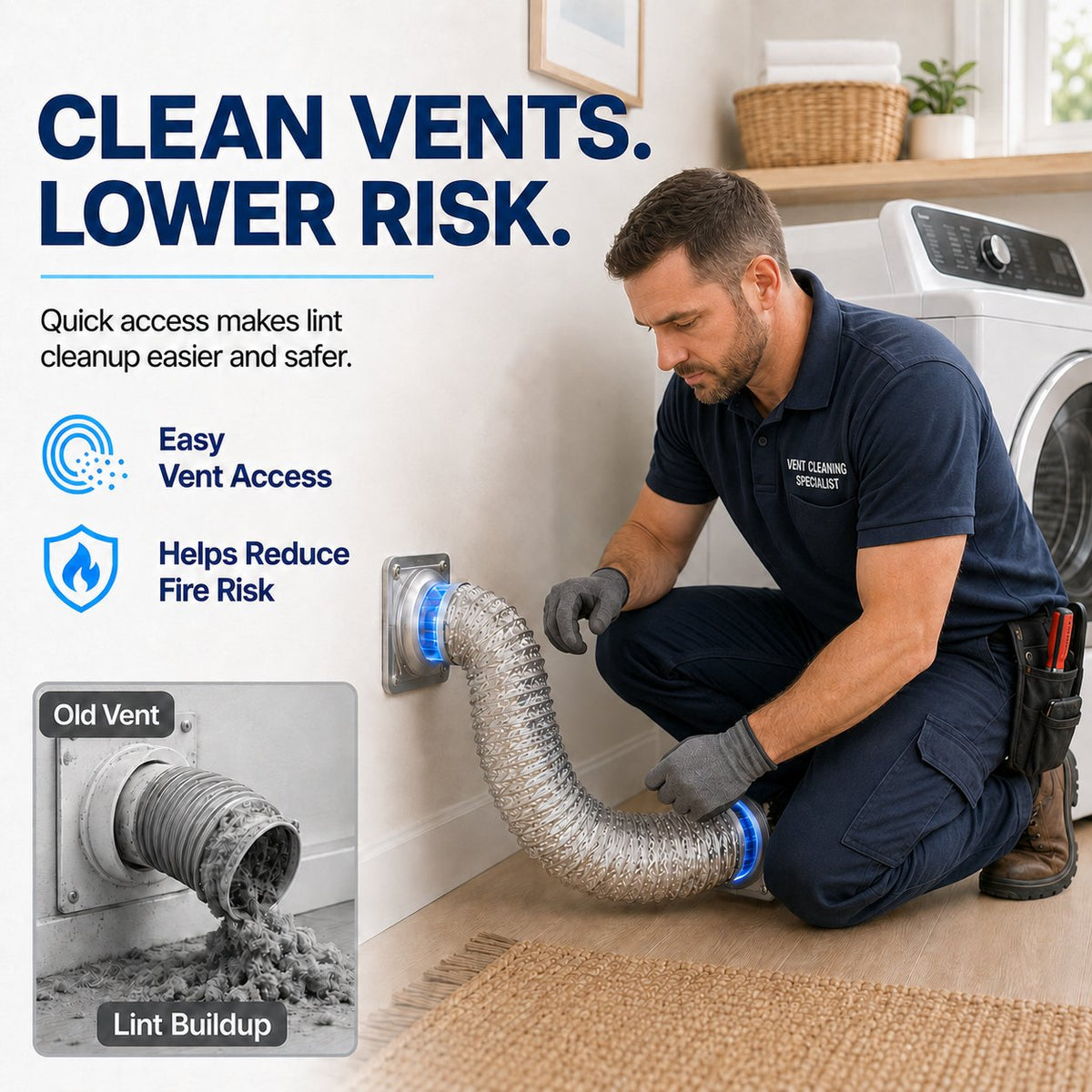 Magnetic Dryer Vent Connector